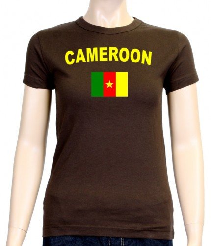 Cameroon T-Shirt girly braun, Gr.L