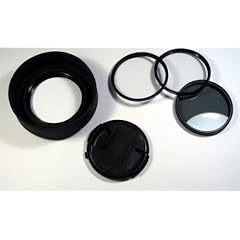 UV, Polfilter, Gitter, Deckel und Sonnenblende 58mm f�r Canon 1100D 600D 550D 500D 450D 400D 350D 300D 30D 20D 5D 1D 1Ds Mark II (DK10B58mm)