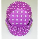 Purple Polka Dot Cupcake Liners STD 50 count