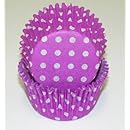 Jubilee Sweet Arts 50 Count Baking Cups, Standard, Purple Polka Dot