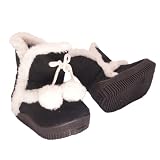Baby Toddler Faux Shearling Winter Boots Black , 5