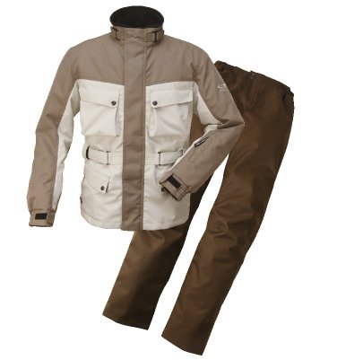 ラフ&ロード エキスパート ウインター スーツ 防寒 防風 防雨 上下セット ベージュ×プラチナシルバー L RR6515 BE/PSV-L