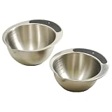 G&SMetalProductsSetofTwoStainlessSteelMixingBowls