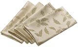 Lenox Holiday Innocence 19 Inch Napkins, Set of 4, Gold