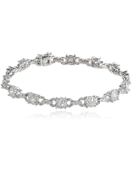 14k White Gold Cluster Diamond Bracelet (3.0 cttw, H-I, I1-I2), 7.25"