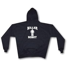 KILLER ROBOT? Mens Hoodie Sweat Shirt Small thru 4XL by Men's Harley Boots