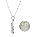 Sterling Silver Three Dimensional Swimming Goggles Necklace