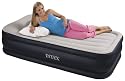 Intex Twin Deluxe Pillow Rest Airbed with Built in Pump