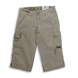 Jade - Girls Low-Rise Cargo Capri Pant, Cocoa