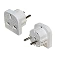 European Travel Adapter Plug (3 pin to 2 pin)