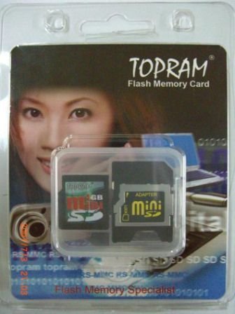 2GB mini SD card for PPC 6700 Motorola Q MDA sidekick 3