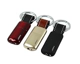 Lightbox Keychain Metal with Leather Refillable Bustane Gas Cigarette Lighter