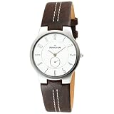 Skagen Men's Slim Brown Leather Watch #433LSL1