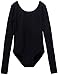 Mdnmd Girls' Basic Long Sleeve Leotard