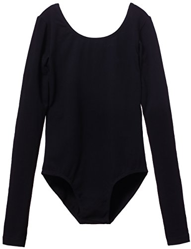 Mdnmd Girls' Basic Long Sleeve Leotard