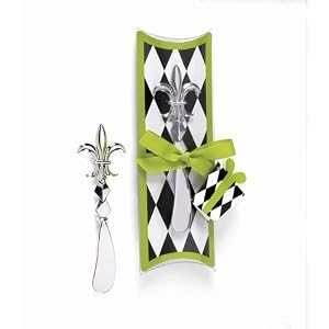 Fleur De Lis Cheese Spreader by Mud Pie