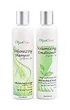 Best Volumizing Shampoo and Conditioner Set for Fine Hair - Boost Volume - Promotes Hair Growth - 100% Natural and Organic - Sulfate Free and Fragrance Free