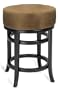 Juno Swivel Counter Stool, BACKLESS 24"H, MOROCCAN BROWN