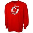 New Jersey Devils Reebok Logo Longsleeve T Shirt