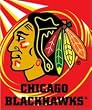 Chicago Blackhawks 50"x60" Royal Plush Raschel Throw Blanket - Hockey Sports Merchandise