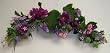 Purple Doorway Arch Articial Flower Wreath Wall Art