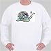 Sweatshirt with blue, pastel, crawling, antennae, snail