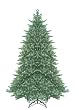 9' Just Cut Aspen Frasier Fir Pre-Lit Artificial Christmas Tree - Clear Lights