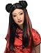 Ms.Chow Red & Black Wig for Halloween Costume