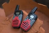Doro Radio 2-Way Twinpack with Charger 8 Channel 38 Subcodes 1Hr Talk Time Range 10km Ref WT87