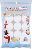 Smoothfoam 12-Pack Balls Crafts Foam for Modeling, 1.5-Inch, White
