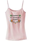 TooLoud Pixel Happy St Patricks Day Spaghetti Strap Tank