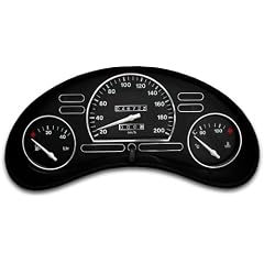 Tachodekorset Chrom f�r Opel Corsa B (1993 - 2000), Modell ohne DZM