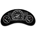 Tachodekorset Chrom f�r Opel Corsa B (1993 - 2000), Modell ohne DZM