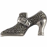 Sterling Silver Marcasite Fairy Tale Shoe Pin