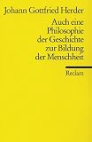 Auch Eine Philosophie Der Gesc