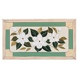 Metal Handpaint Magnolia Plaque