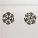 Sterling Silver Snowflake Stud Earrings, #11364