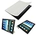 rooCASE Ultra Slim (White) Leather Smart Case with Stand for Apple iPad 2 (Built-in Magnet Sleep and Awake Function)