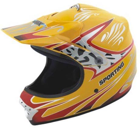 Typhoon Youth Helmet Yellow