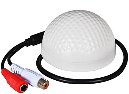 Woshida High Sensitive Audio Pickup Device Microphone for Security Camera CCTV Surveillance System Sound Vioce Monitor