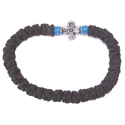 Flexible - expandable Knotted wool wrist chotki