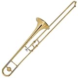 Mendini Gold Lacquer 2 Tone B Flat Trombone - B00247W6V8
