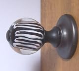 41B1D4iTBJL. SL160 Two (2) 3rd Generation RoussoDesigns #3rdG03 Handmade WARDROBE, BIFOLD, FURNITURE and CABINET Size Knob Pulls. Three Dimensional Crystal Glass and OIL RUBBED BRONZE. Real Decor Accessories and not just make do with knobs