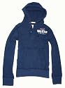Hollister by Abercrombie & Fitch Mens Logo Hooded Henley Sweatshirt Hoodie