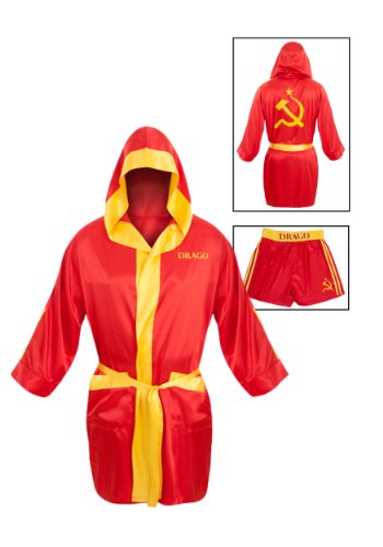 Drago Satin Robe Boxer Short Set