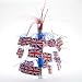British Flag Cascade Centerpiece