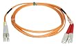Tripp Lite N516-01M Multimode Duplex 50/125 LC/SC - 1M 3-Feet Fiber Optic Patch Cable Tripp Lite N516-01M Multimode Duplex 50/125 LC/SC - 1M 3-Feet Fiber Optic Patch Cable