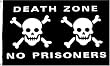 Pirate "Death Zone" Flag - 3 foot by 5 foot Polyester (NEW)