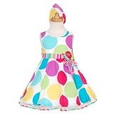 Bonnie Baby Large Dots Birthday Dress with Headband
