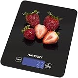 Ivation Lightweight Digital Kitchen, Food, Postal or Jewelry Scale w/All-Glass Weighing Surface - Ounce, Milliliter & Gram Weight Units - Features 11 Pounds Capacity & One-Button Tare Setting